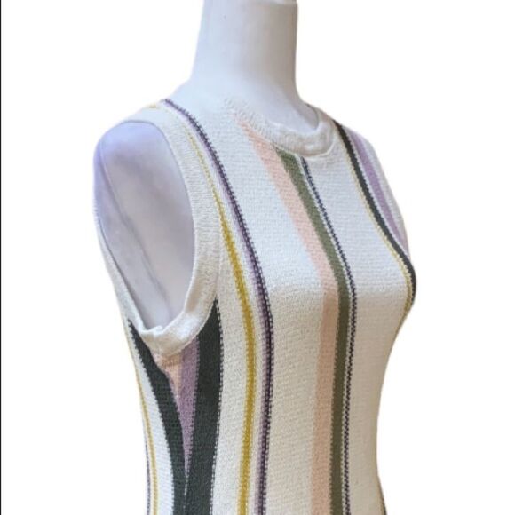 NWT Cupcakes & Cashmere Dress woven fringe hem sleeveless - Picture 5 of 14